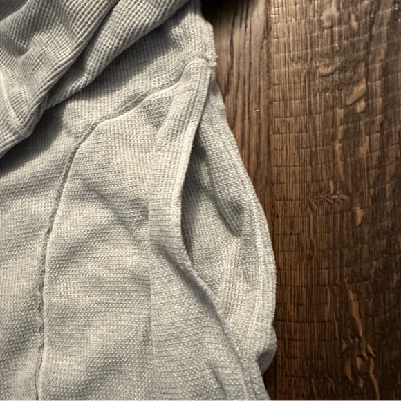 Free people waffle knit oversized hoodie - Picture 5 of 8